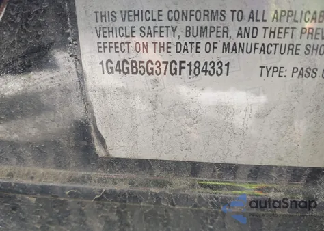 2016 Buick Lacrosse Leather from USA, damaged, VIN 1G4GB5G37GF184331